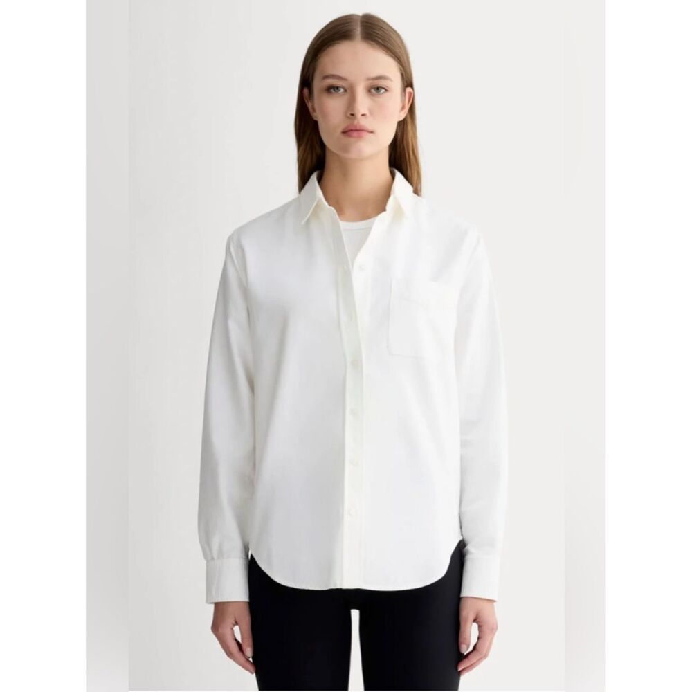 New Everlane THE MUST-HAVE OXFORD SHIRT in White Size 2